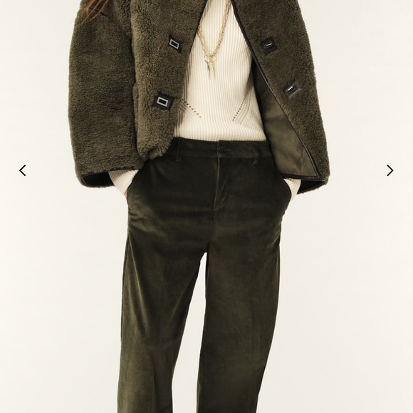 BA&SH New Season -Coat MAURY FR34/US0/UK2 Olive Geen - Picture 3 of 6